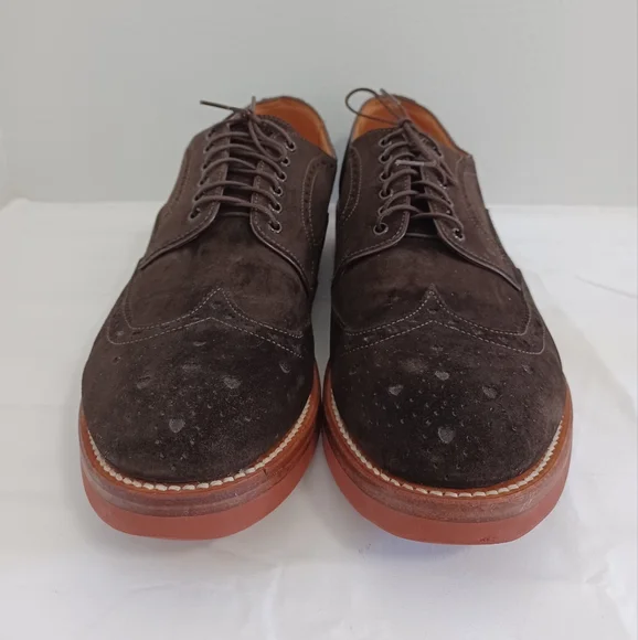 HIROSHI TSUBOUCHI mens shoes suede leather Brown lace-up size 9 MADE IN JAPAN Amazon.co.jp: Hiroshitsubuchi HTO-3007S Men main image 2